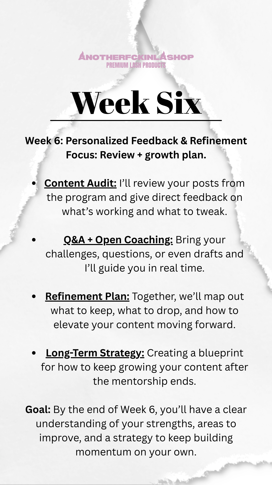 The Content Playbook 6 Week Mentorship (1:1)