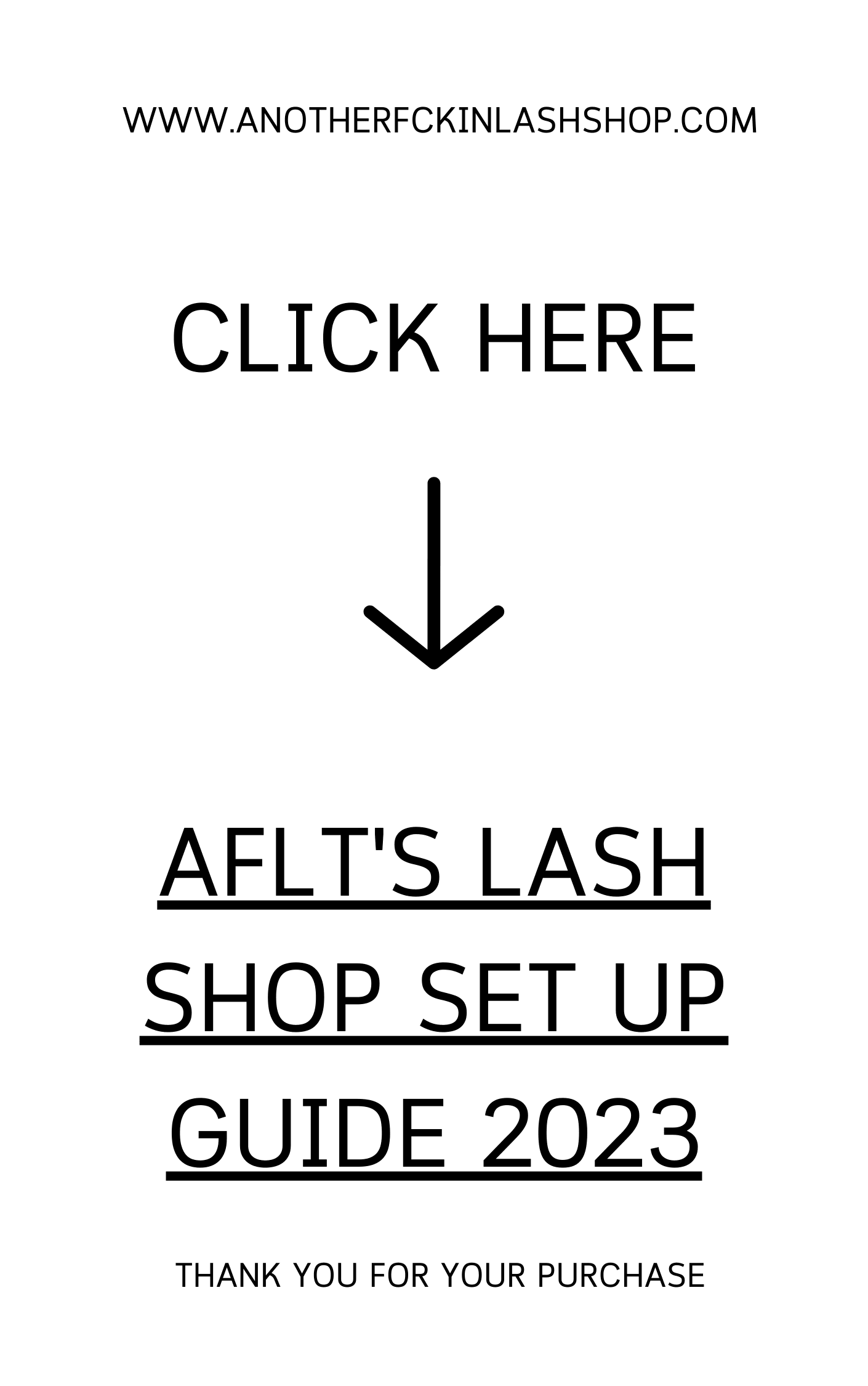 AFLT'S LASH SHOP SET UP GUIDE 2023 (SHOPIFY) 2.0 VERSION - anotherfckinlashshop
